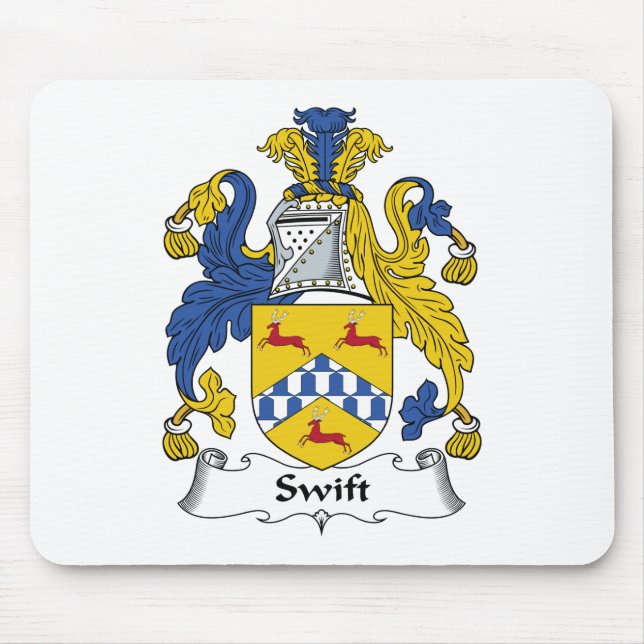Swift Family Crest Mouse Pad (Front)