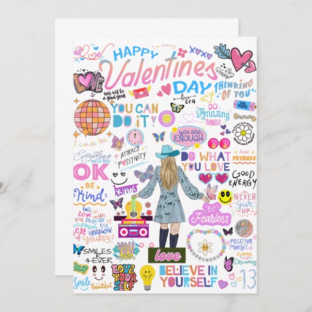 SWIFT-INSPIRED VALENTINE'S DAY CARD (Front/Back)