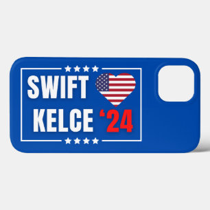 Swift Kelce 24 Heart iPhone 13 Case