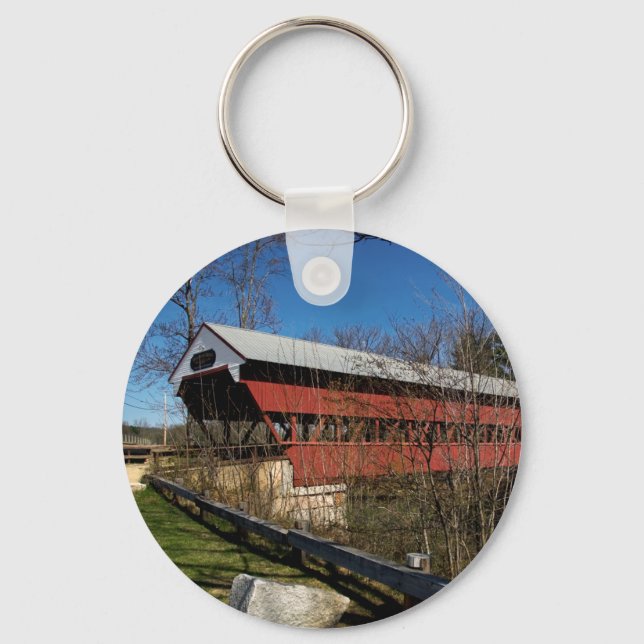 Swift River Bridge Keychain (Front)