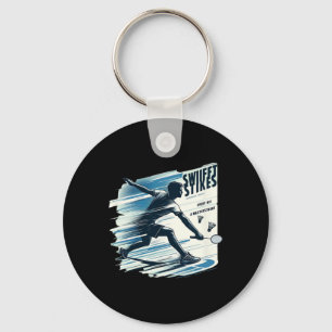 Swift Strikes - Badminton Extreme Sports Gear Odds Key Ring