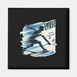 Swift Strikes - Badminton Extreme Sports Gear Odds Magnet