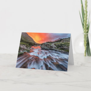 Swiftcurrent Falls   Glacier National Park Montana Card