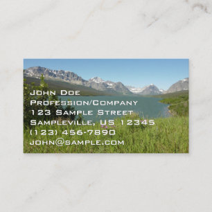 Swiftcurrent Lake View at Glacier National Park Business Card