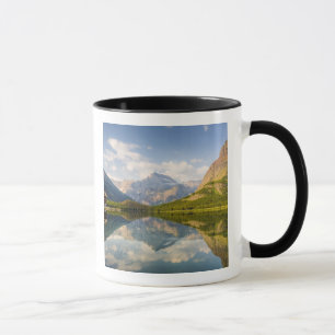 Swiftcurrent Lake with Many Glacier hotel and Mug