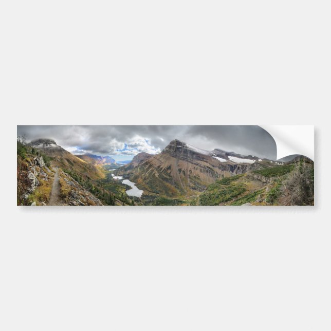 Swiftcurrent Pass Trail 4 - Glacier National Park Bumper Sticker (Front)