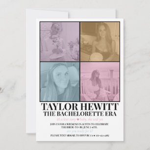 Swiftie Bachelorette Era Itinerary Invitation