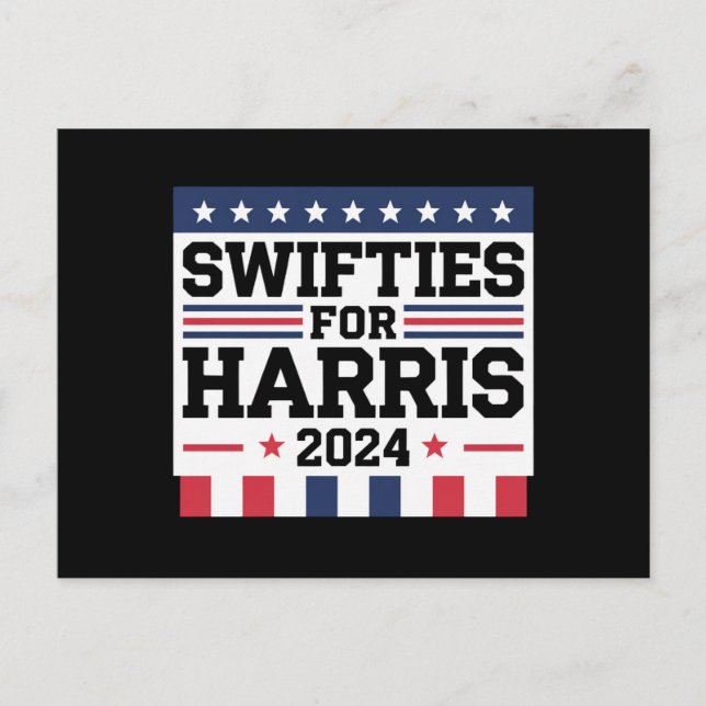 Swifties for Kamala Harris 2024 Vote Support  Postcard (Front)