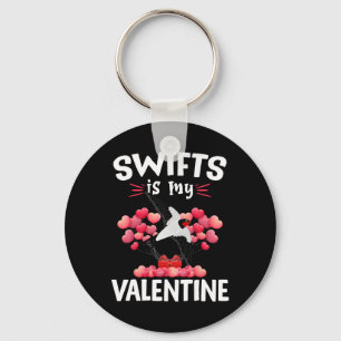 Swifts Is My Valentine Happy Valentine's Day Swift Key Ring