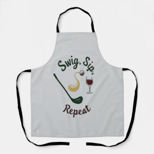 Swig, Sip, Repeat – Pasta & Wine Lover’s Fun Desig Apron