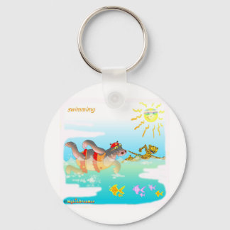 Swiiming gifts for kids key ring