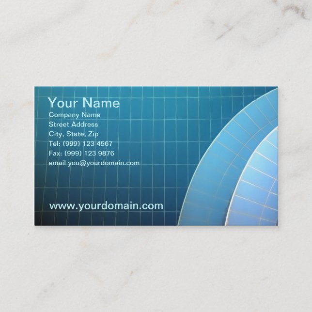 Swiiming Pool Business Card (Front)