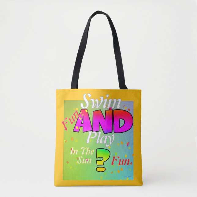 Swim And Play Beach  Tote Bag (Front)