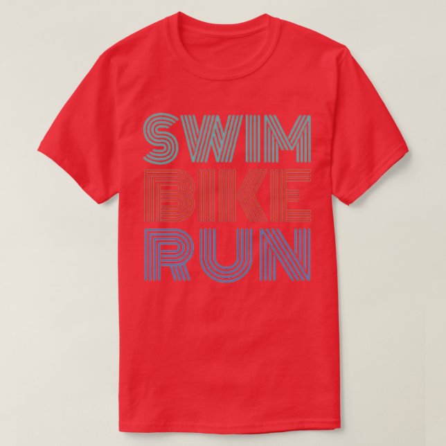 Swim Bike Run 36 T-Shirt (Design Front)