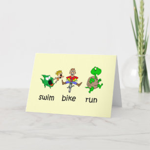 Swim Bike Run Card