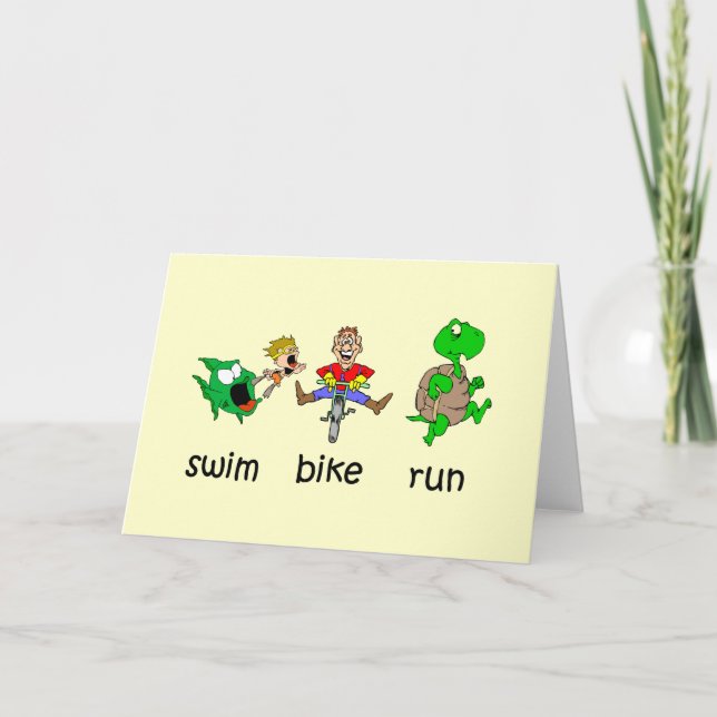 Swim Bike Run Card (Front)