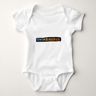 Swim Bike Run, Triathlon cool design Baby Bodysuit