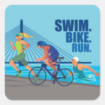 SWIM. BIKE. RUN. Triathlon inspired 