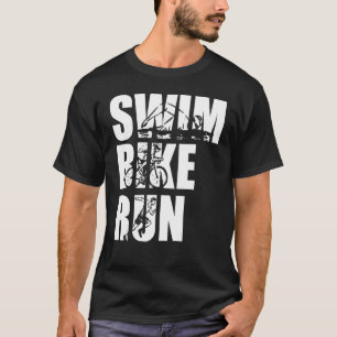 Swim Bike Run Triathlon Triathlete Athletics Men W T-Shirt
