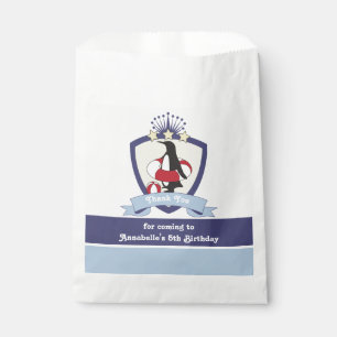 Swim Club Crest Penguin Kids Birthday Thank You Favour Bag