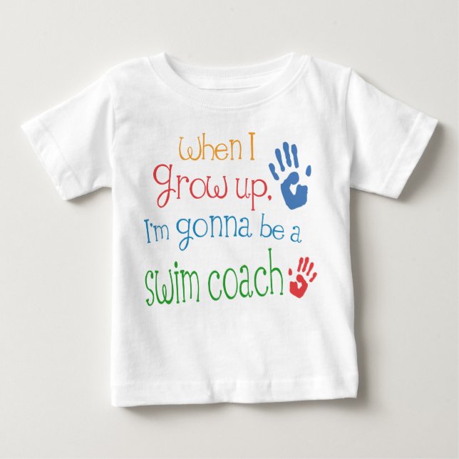 Swim Coach (Future) Infant Baby T-Shirt (Front)