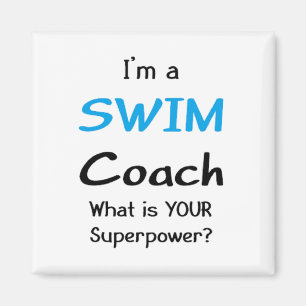 Swim coach magnet