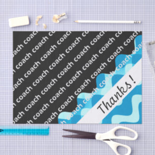 Swim Coach or Dive Coach Thanks Tissue Paper