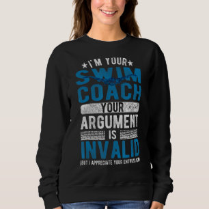 Swim Coach Swimming Coach Sweatshirt