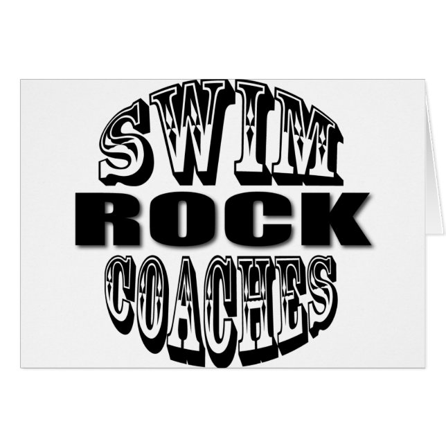 Swim Coaches Rock Gift (Front Horizontal)