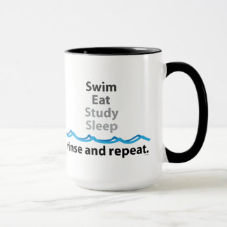 Swim Eat Study Sleep Mug
