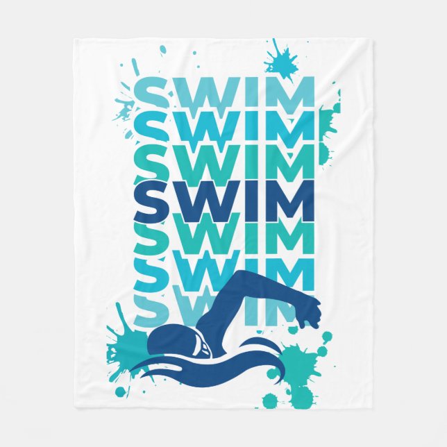 Swim Fleece Blanket (Front)