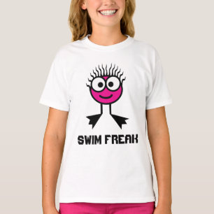 Swim Freak - Pink Swim Character T-Shirt