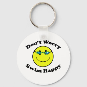 Swim Happy Key Ring