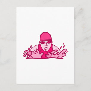 Swim Hard Postcard