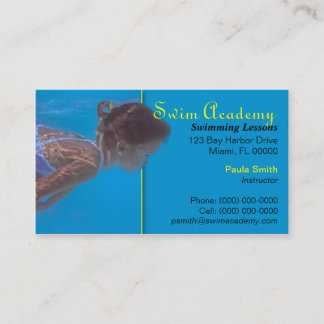Swim Instructor Business Card