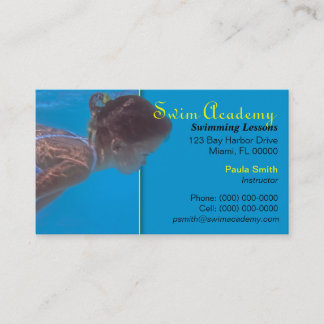 Swim Instructor Business Card