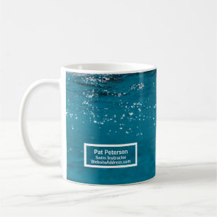 Swim Instructor Water Polo Dive Pool Template Coffee Mug