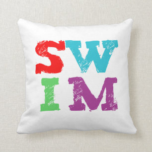 SWIM letters Cushion