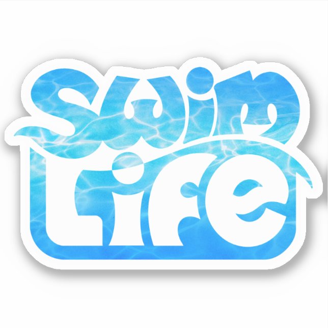 "Swim Life" Cool Pool colour (Front)