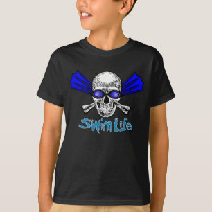 Swim life kids dark tee