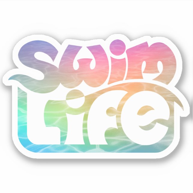 "Swim Life" Unicorn Bathwater colour (Front)