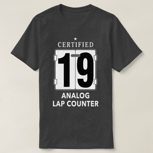Swim Meet Event Distance Freestyle Lap Counter  T-Shirt (Design Front)