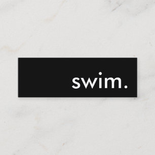 swim. mini business card