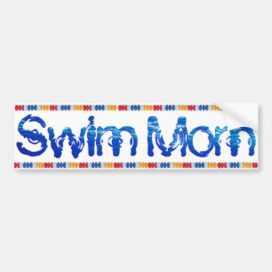 Swim Mum bumper sticker