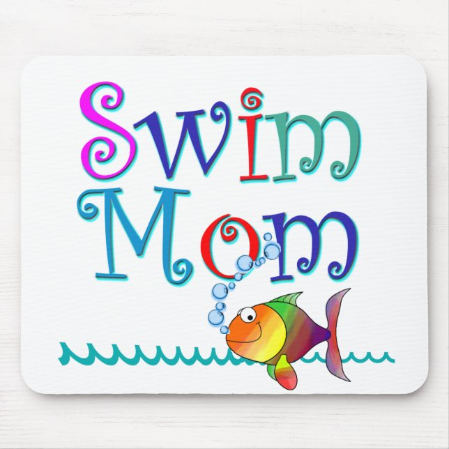 Swim Mum Mouse Pad (Front)