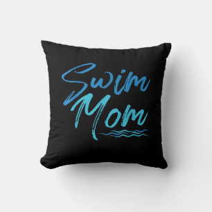 Swim Mum Swimming Funny Cute Gift Cushion