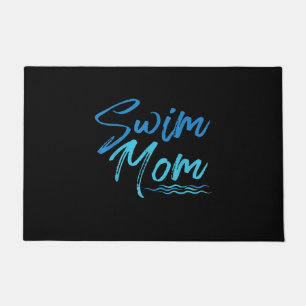 Swim Mum Swimming Funny Cute Gift Doormat
