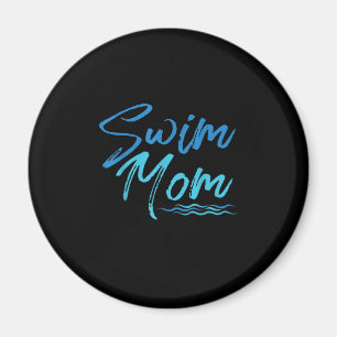 Swim Mum Swimming Funny Cute Gift Magnet