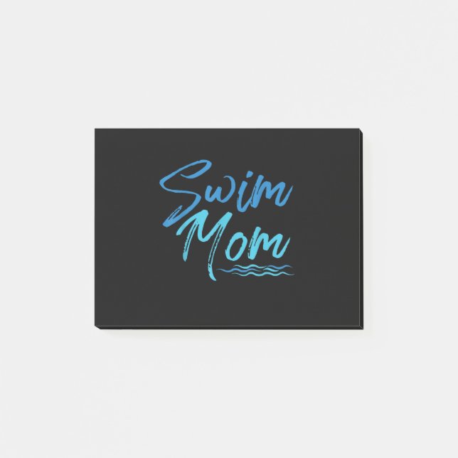Swim Mum Swimming Funny Cute Gift Post-it Notes (Front)