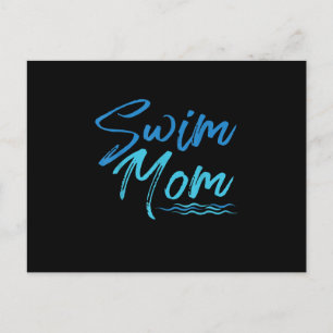 Swim Mum Swimming Funny Cute Gift Postcard